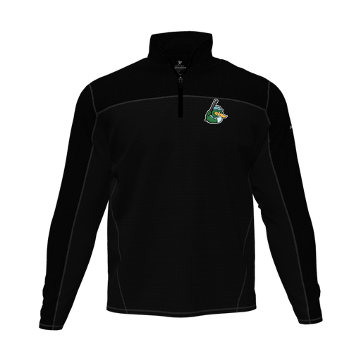 [CUS-DFW-QTRZ-PER-LSL-BLK-AS-LOGO2] Quarter Zip Pullover (Adult S, Black, Logo 2)