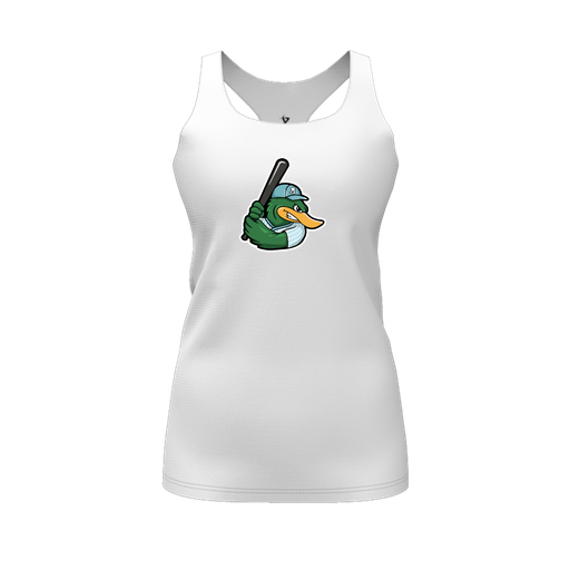 [FT0TRBWH-FYS-LOGO2] Decker Racerback Tank Top (Female Youth S, White, Logo 2)