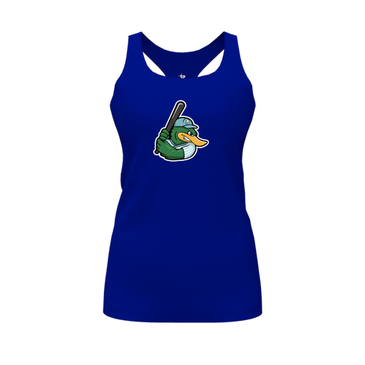 [FT0TRBRY-FYS-LOGO2] Decker Racerback Tank Top (Female Youth S, Royal, Logo 2)