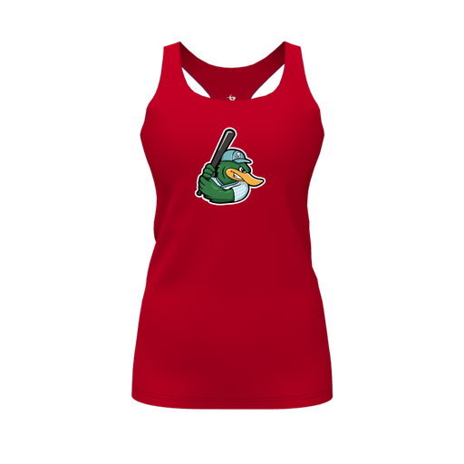 [FT0TRBRD-FYS-LOGO2] Decker Racerback Tank Top (Female Youth S, Red, Logo 2)