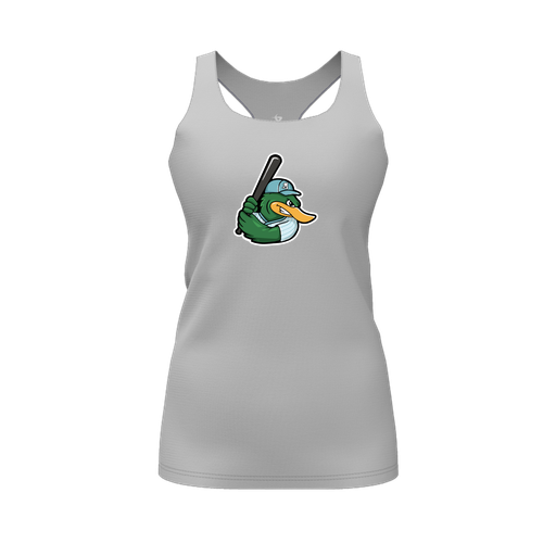 [FT0TRBGY-FYS-LOGO2] Decker Racerback Tank Top (Female Youth S, Gray, Logo 2)
