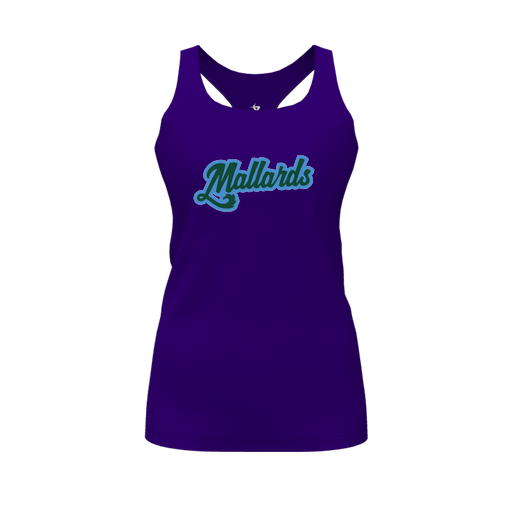 [FT0TRBPP-FYS-LOGO1] Decker Racerback Tank Top (Female Youth S, Purple, Logo 1)