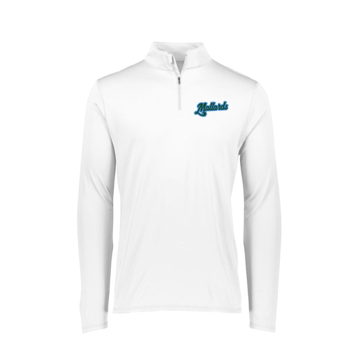 [FTLQFLWH-FAXS-LOGO1] Decker Women's Flex-Lite 1/4 Zip Shirt (Female Adult XS, White, Logo 1)