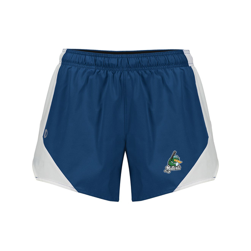 [229489.H03.S-LOGO3] Girls Olympus Shorts (Female Youth S, Navy, Logo 3)