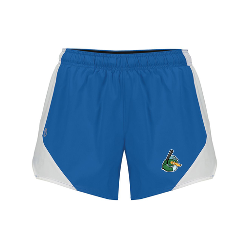 [229489.H02.S-LOGO2] Girls Olympus Shorts (Female Youth S, Royal, Logo 2)