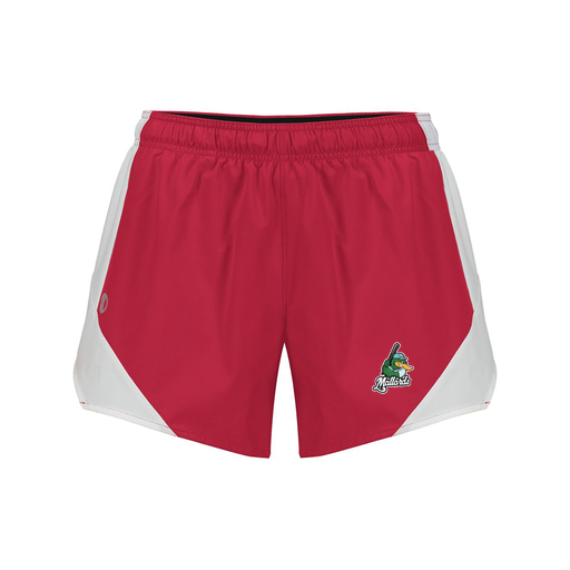 [229489.H01.S-LOGO3] Girls Olympus Shorts (Female Youth S, Red, Logo 3)
