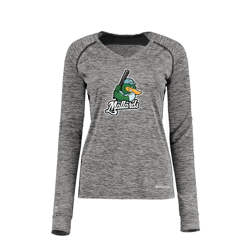 [222770.K94.XS-LOGO3] Ladies Electric Long Sleeve Shirt (Female Adult XS, Black, Logo 3)