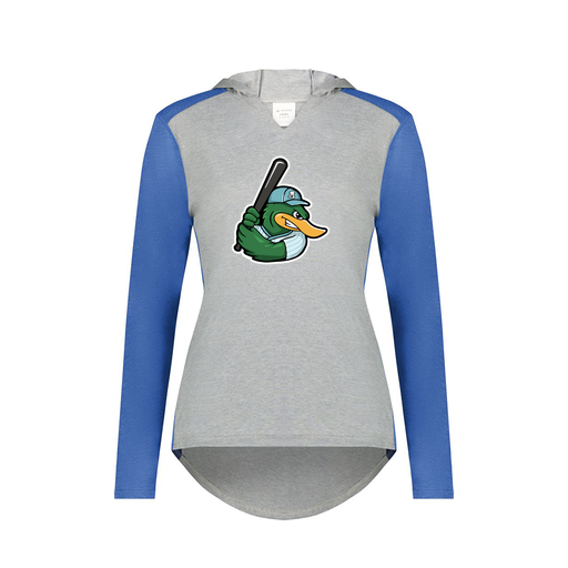 [6902.28V.XS-LOGO2] Ladies Vintage Hoodie (Female Adult XS, Royal, Logo 2)