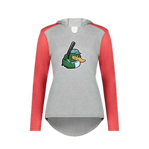 [6902.27V.XS-LOGO2] Ladies Vintage Hoodie (Female Adult XS, Red, Logo 2)