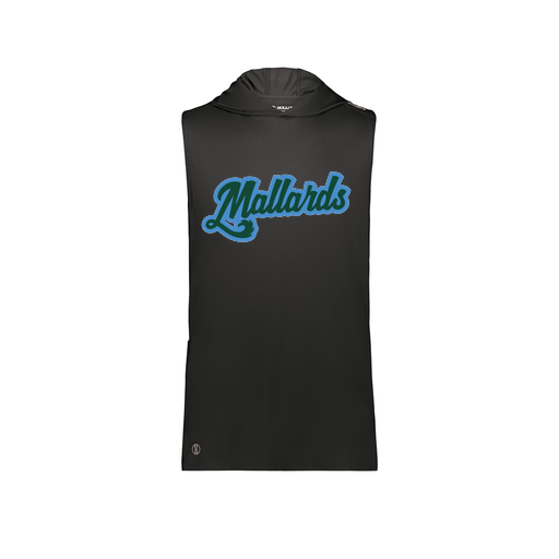 [222590.080.XS-LOGO1] Men's CoolDry Sleeveless Hoodie (Adult XS, Black, Logo 1)