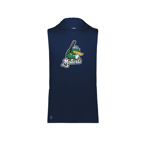 [222590.065.XS-LOGO3] Men's CoolDry Sleeveless Hoodie (Adult XS, Navy, Logo 3)