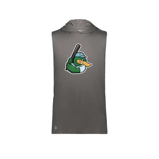 [222590.98D.XS-LOGO2] Men's CoolDry Sleeveless Hoodie (Adult XS, Gray, Logo 2)