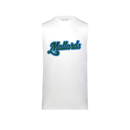 [222593.005.S-LOGO1] Men's CoolDry TankTop (Adult S, White, Logo 1)