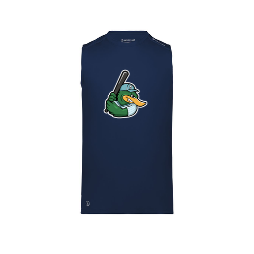 [222593.065.S-LOGO2] Men's CoolDry TankTop (Adult S, Navy, Logo 2)