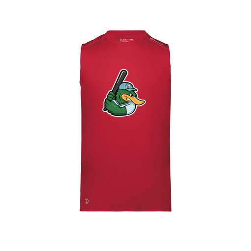 [222593.083.S-LOGO2] Men's CoolDry TankTop (Adult S, Red, Logo 2)