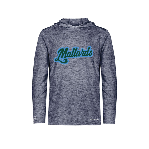 [FOLHCGNV-AS-LOGO1] Decker Men's Charge Hoodie (Adult S, Navy, Logo 1)