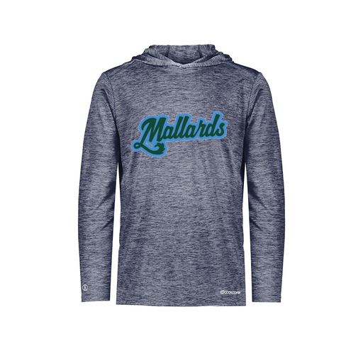 [FOLHCGNV-YS-LOGO1] Decker Youth Charge Hoodie (Youth S, Navy, Logo 1)