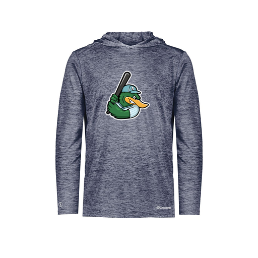 [FOLHCGNV-YS-LOGO2] Decker Youth Charge Hoodie (Youth S, Navy, Logo 2)