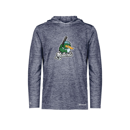 [FOLHCGNV-YS-LOGO3] Decker Youth Charge Hoodie (Youth S, Navy, Logo 3)