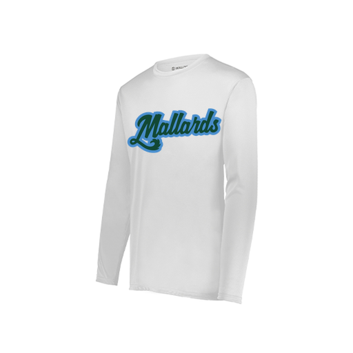 [222822.005.XS-LOGO1] Men's LS Smooth Sport Shirt (Adult XS, White, Logo 1)