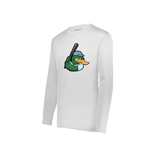 [222822.005.XS-LOGO2] Men's LS Smooth Sport Shirt (Adult XS, White, Logo 2)