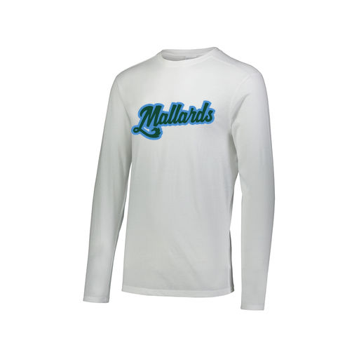 [FTLCUBWH-AXS-LOGO1] Decker Men's Tri-Blend T-Shirt - Long Sleeve (Adult XS, White, Logo 1)