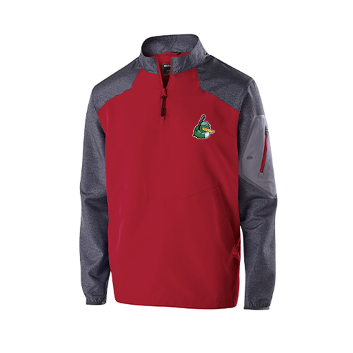 [229155.H01.XS-LOGO2] Men's Raider LS Pullover (Adult XS, Red, Logo 2)