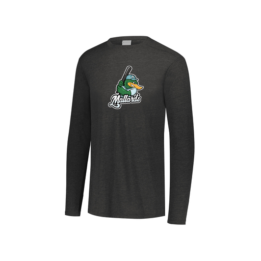 [FTLCUBBK-YS-LOGO3] Decker Youth Tri-Blend T-Shirt - Long Sleeve (Youth S, Black, Logo 3)