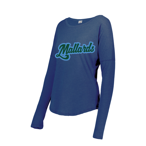 [FTLCUBRY-FAS-LOGO1] Decker Women's Tri-Blend T-Shirt - Long Sleeve (Female Adult S, Royal, Logo 1)